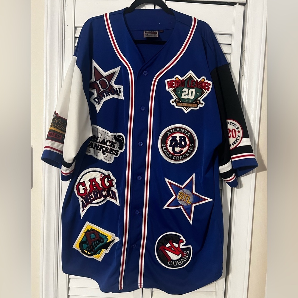 Negro Leagues 1929 Classic Baseball Century Of Pride NLBM Patches Jersey Sz 3XL